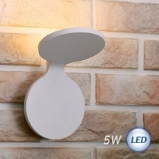 LED 듀얼라운드 벽등 5W(흑,백)